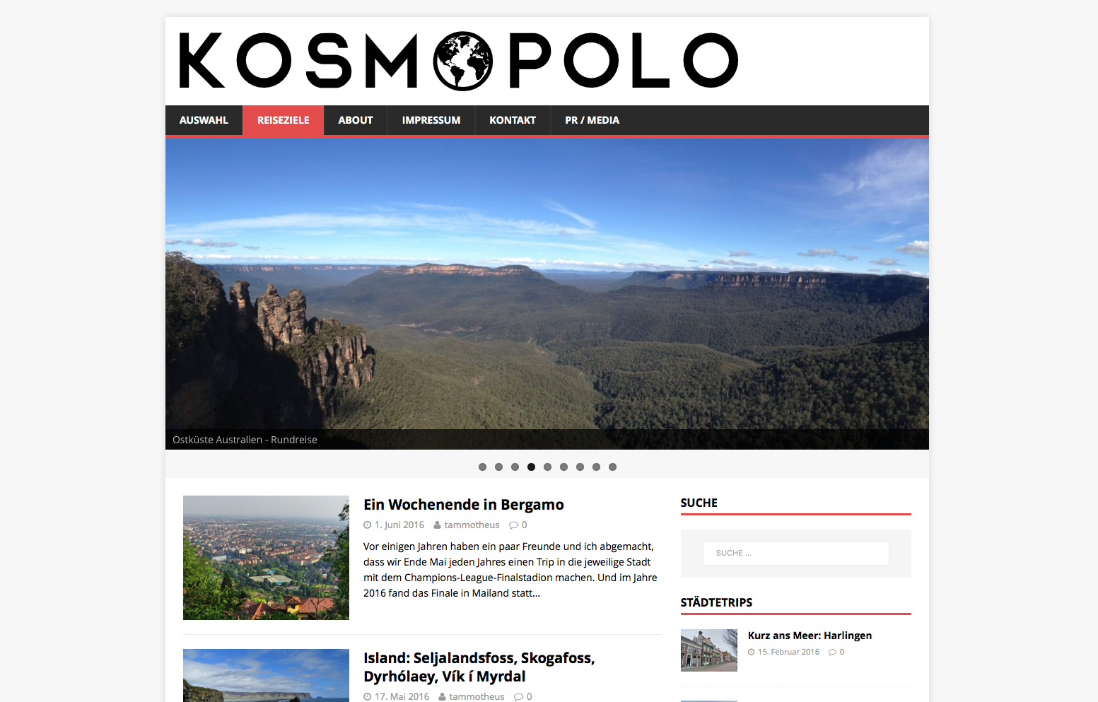 Kosmopolo – Mein eigener Reiseblog